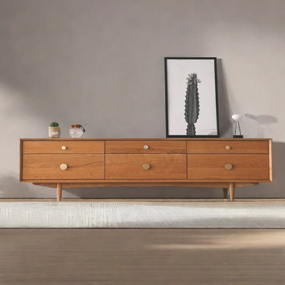 Cherry Wood TV Stand