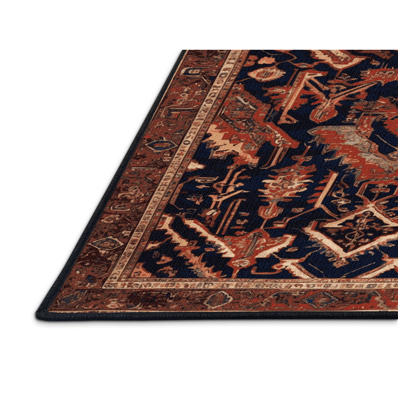 Tapis brun lavable à la machine, Carré 4 pi