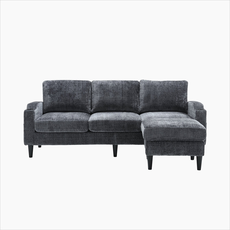 Canapé de rangement / Canapé modulaire, Polyester gris