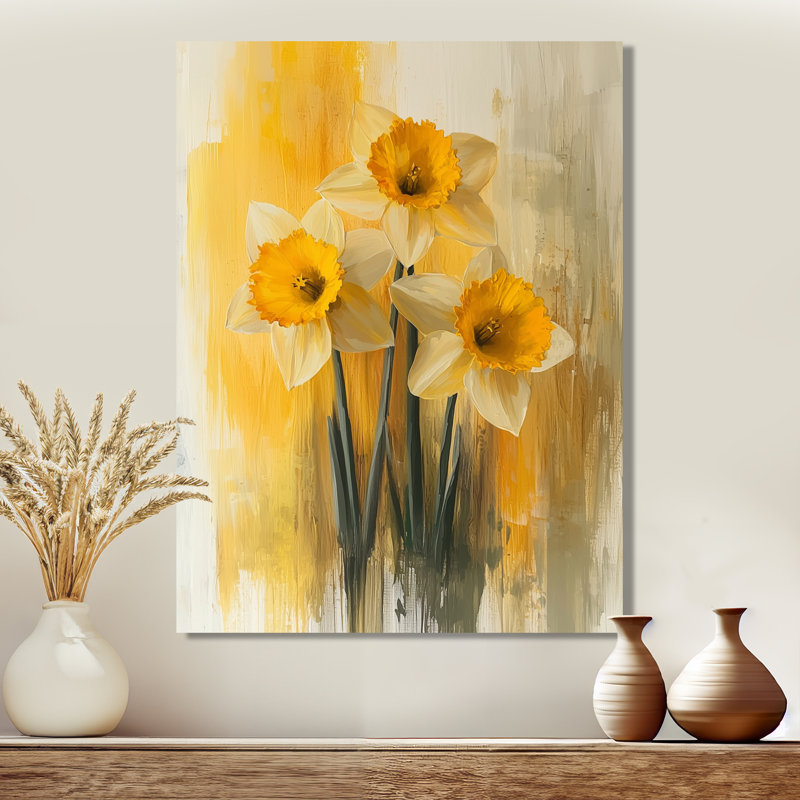 Hendrickson - Floral Wall Art Prints, Wrapped Canvas, Does Not Apply, 20" H x 12" W