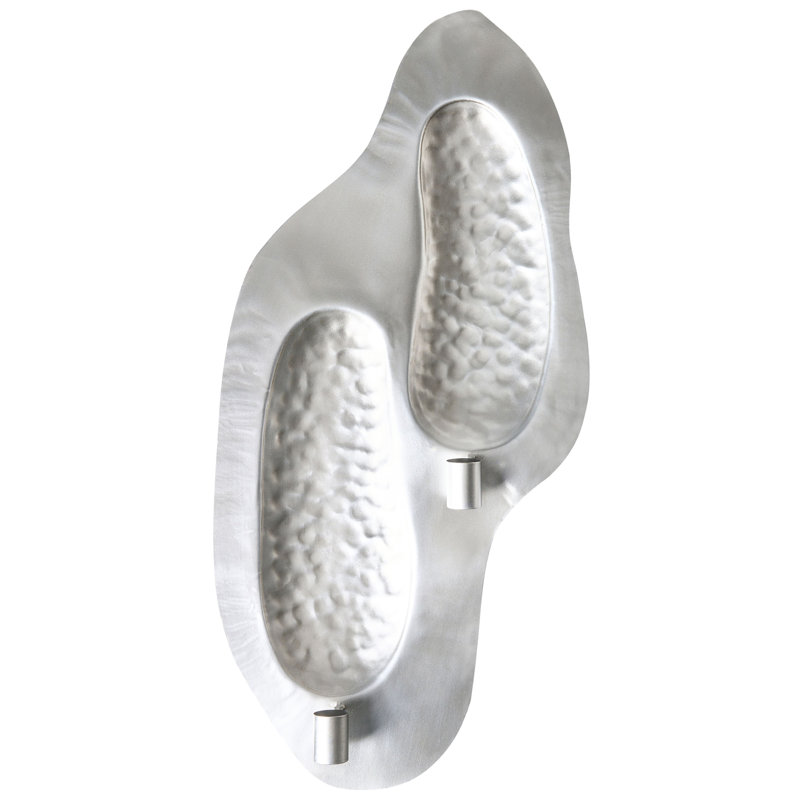 PENICHE 60Cm Metal Wall Sconce, Silver