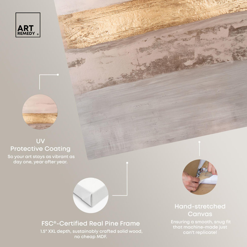 Neutral Undertones 24" x 16" Canvas Boho Abstract Art