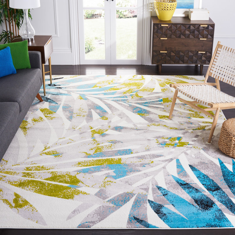 Tapis floral Troxler Performance, Rectangle 9 pi x 12 pi
