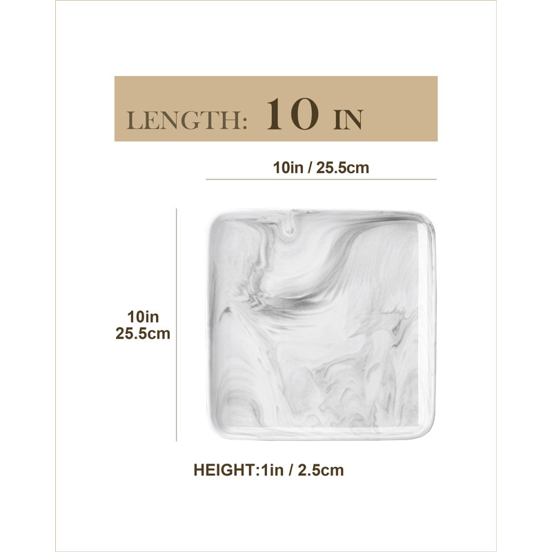 Pontus 10'' Porcelain China Dinner Plate