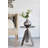 D9X10" Glass Silver Vase