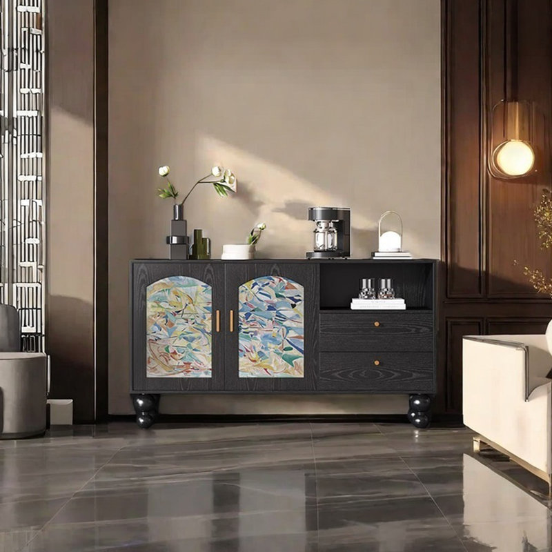 Buffet moderne avec deux portes et deux tiroirs