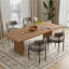 Dining Chairs Modern Teddy Fabric Upholstered Chairs with Curved Backrest and Black Metal Legs-938653894-937319350
