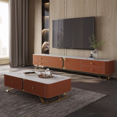 Modern style TV stand and coffee table