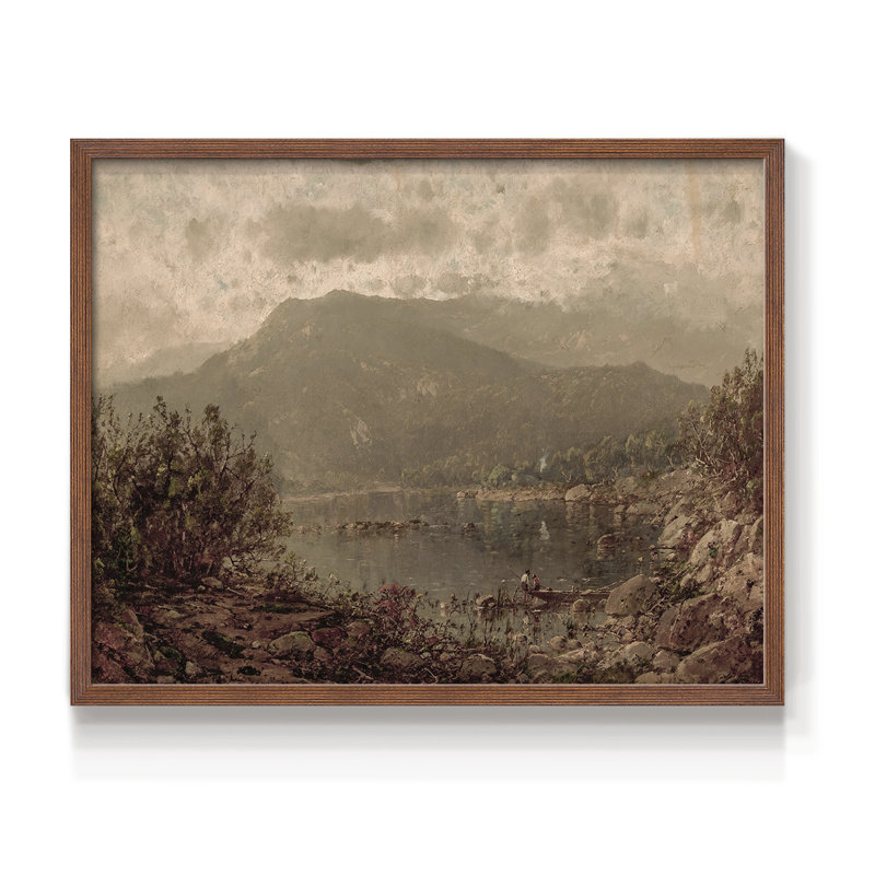 Paysages rétro-DC XXVII-impression encadrée - réaménageable, H 8 po x l 10 po, Noyer