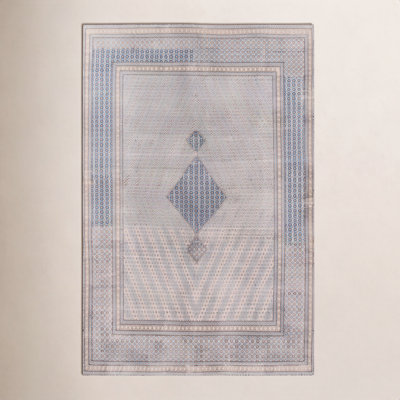 Favager Blue Light Brown Oriental Rug