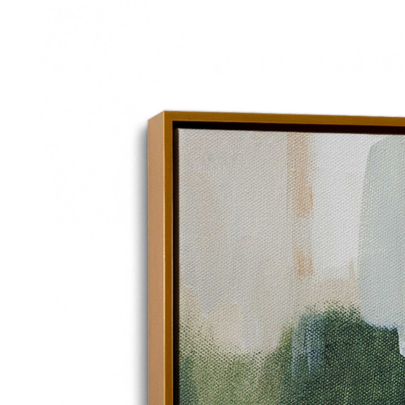 «Mute Autumn Reflections», reproduction sur toile, H 12,75 po x l 8,75 po x P 1,75 po, Cadre flottant or poli