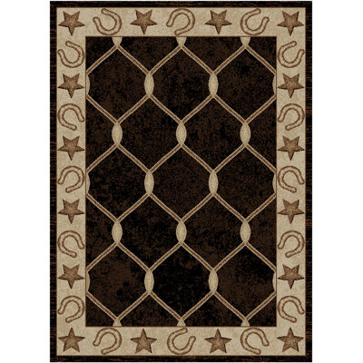 Tapis noir Hearthside