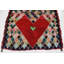 Tapis de zone en laine beige/rouge 4 pi 10 po x 8 pi 2 po one-of-kind à la main noué la Ilfracombe