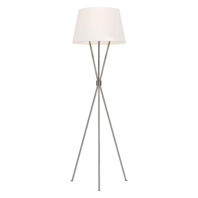 Moshannon 139cm Tripod Floor Lamp, Polished Nickel