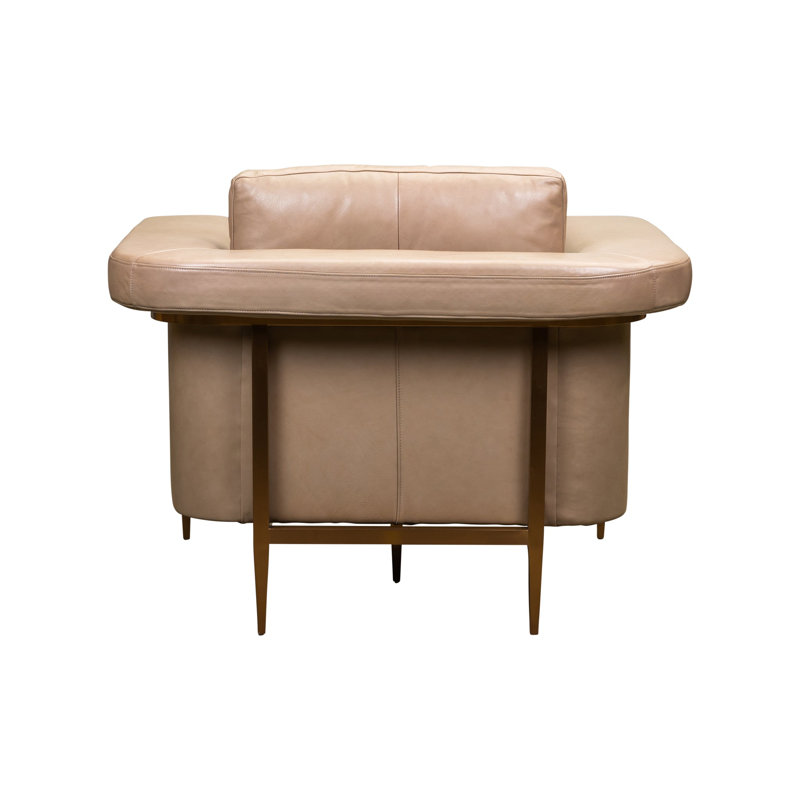 Goldwyn Chair in Winsome Nautilus, Doe Genuine Leather