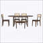Ensemble de table de salle à manger ovale 6 pièces avec banc et chaises Sturdy-207024391-207024392