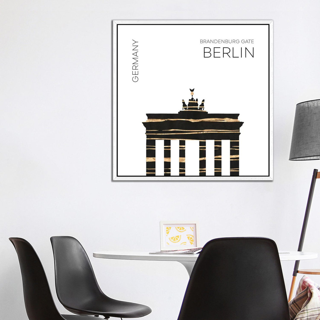 Urban Art Berlin Brandenburg Gate-Print on canvas
