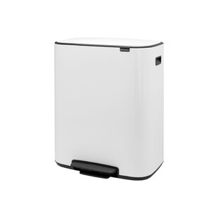 simplehuman 40 Liter / 10.6 Gallon Dual Compartment Butterfly Lid Kitchen  Recycling Step Trash Can & Reviews