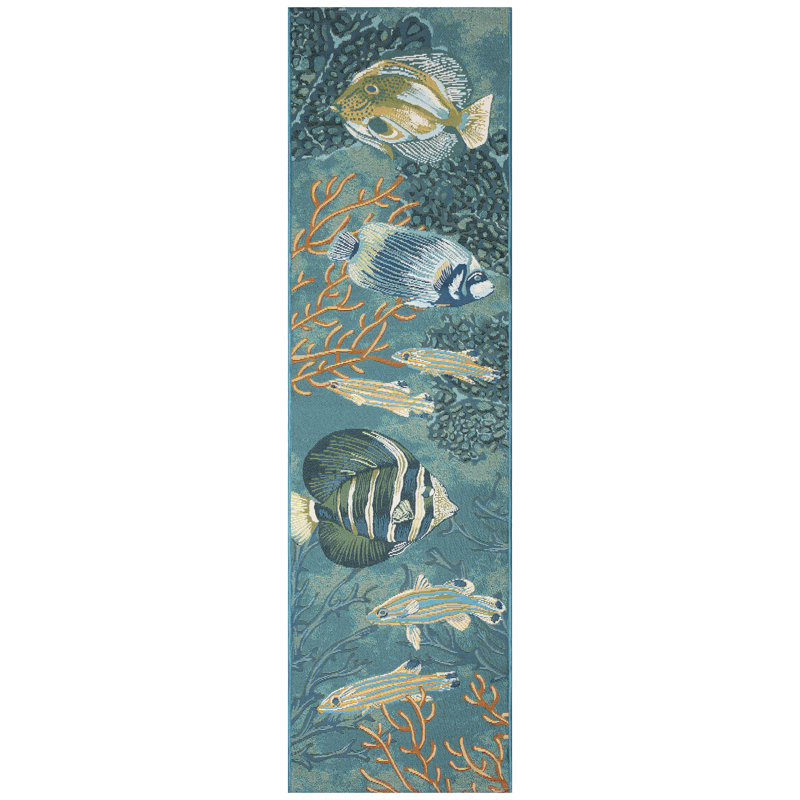 Cesare Indoor / Outdoor Rug, Runner 1'11" x 7'6"