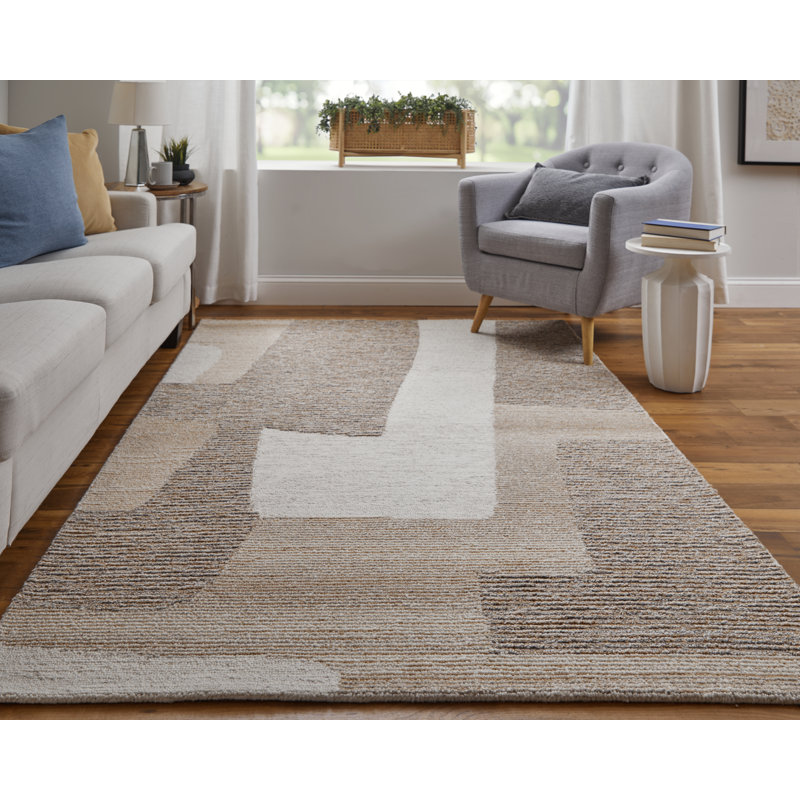 Tapis rectangulaire en laine Jennae, Rectangle de 10 pi x 14 pi