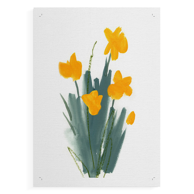 Daffodil Bunch II - Impression sur toile seulement - NON CADRE, H 48 po x l 32 po