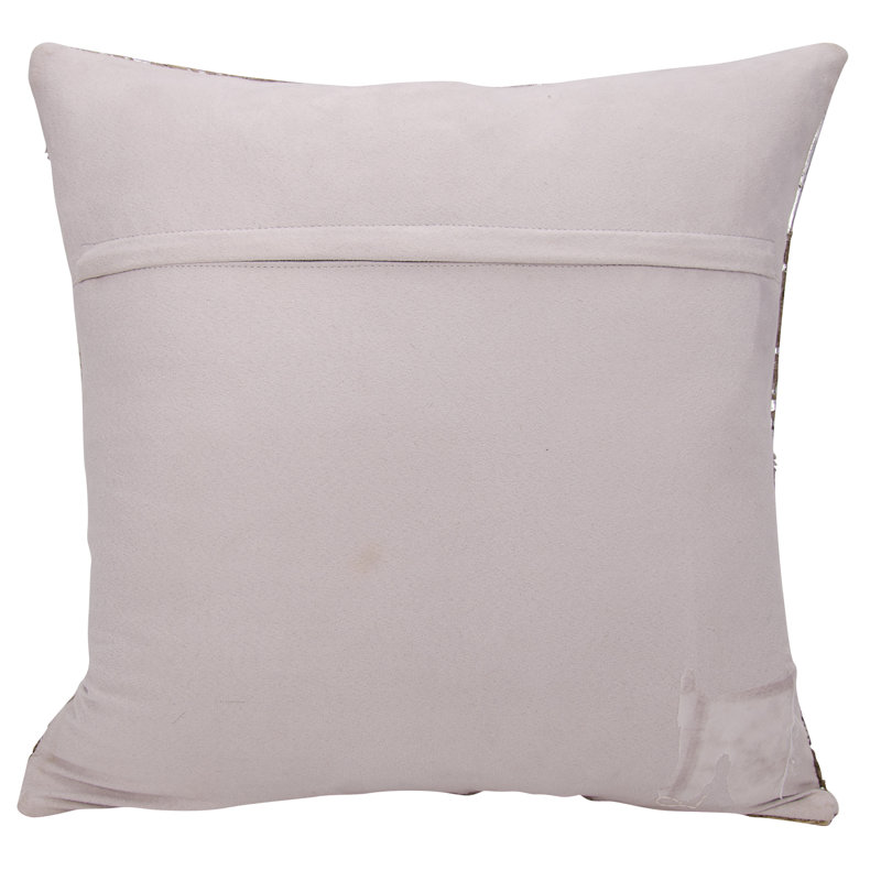 Housse de coussin carré et insert, Gris / Argent