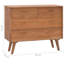 Commode en bois de teck massif Loon Peak® 35,4 po x 13,8 po x 29,5 po