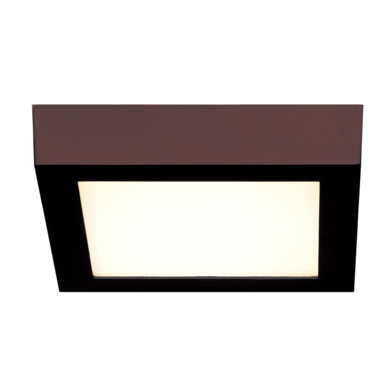 Josephs Acrylic Flush Mount, Bronze