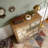 Vintage Wooden Accent Chest With 6 Drawers, Rustic Multicolor Carved Storage Dresser For Bedroom, Living Room, Farmhouse Style Decor (25.59" L X 12.6" W X 33.07" H)