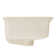 18" Destin White Porcelain Rectangular Undermount Bathroom Sink with Overflow