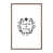 Toile avec cadre en bois classique