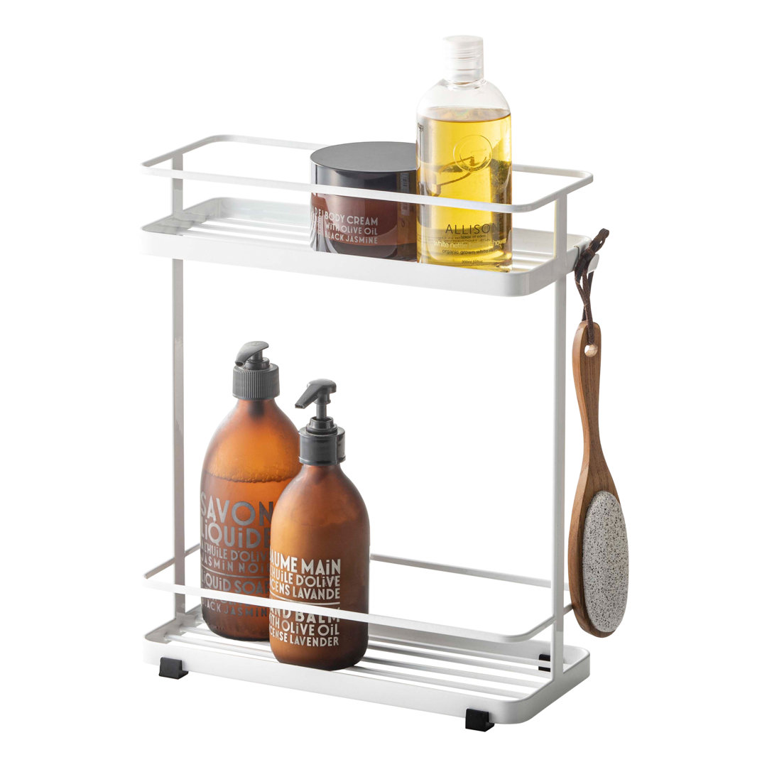 Tower Yamazaki Home Bath Rack, Bathroom Shower Storage Holder, Caddy Shelf Organizer, Short, Steel Yamazaki Home 