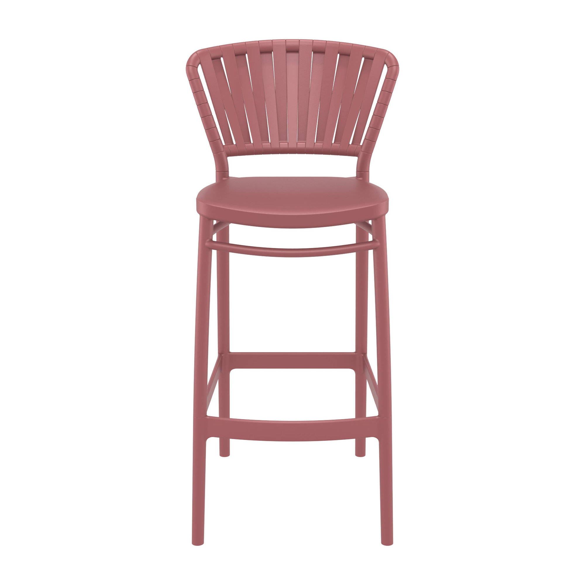 Newport Outdoor Barstool, 29.5", Marsala