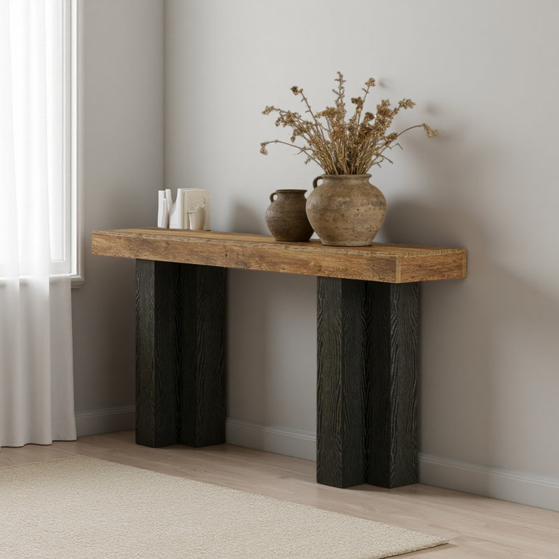Table de canapé étroite, console, table de rangement pour hall d'entrée