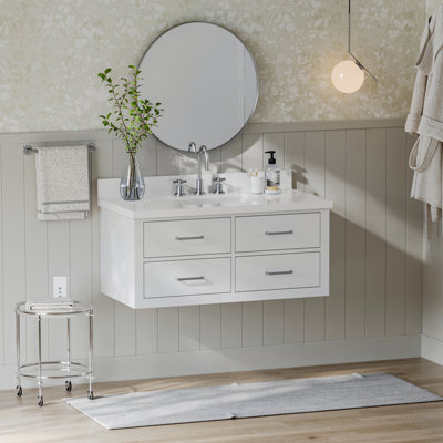 Ensemble de meuble-lavabo mural simple 43 po Macolm Husnayn