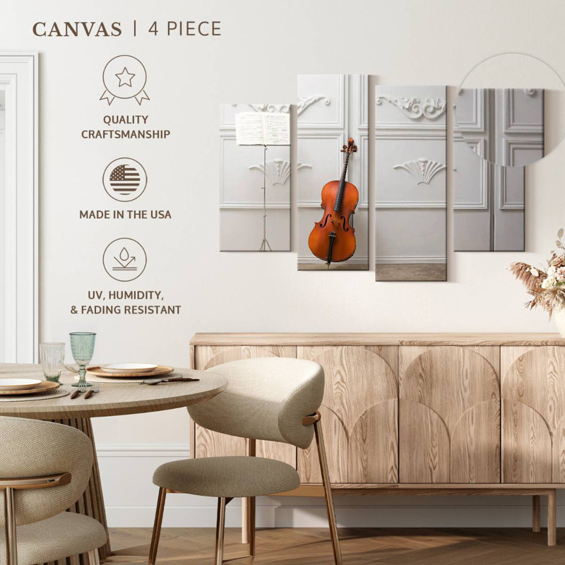 Cello and  stand Abarca, H 22 po x l 36 po