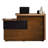 Contemporary Rectangular Manufactured Wood Reception Desk