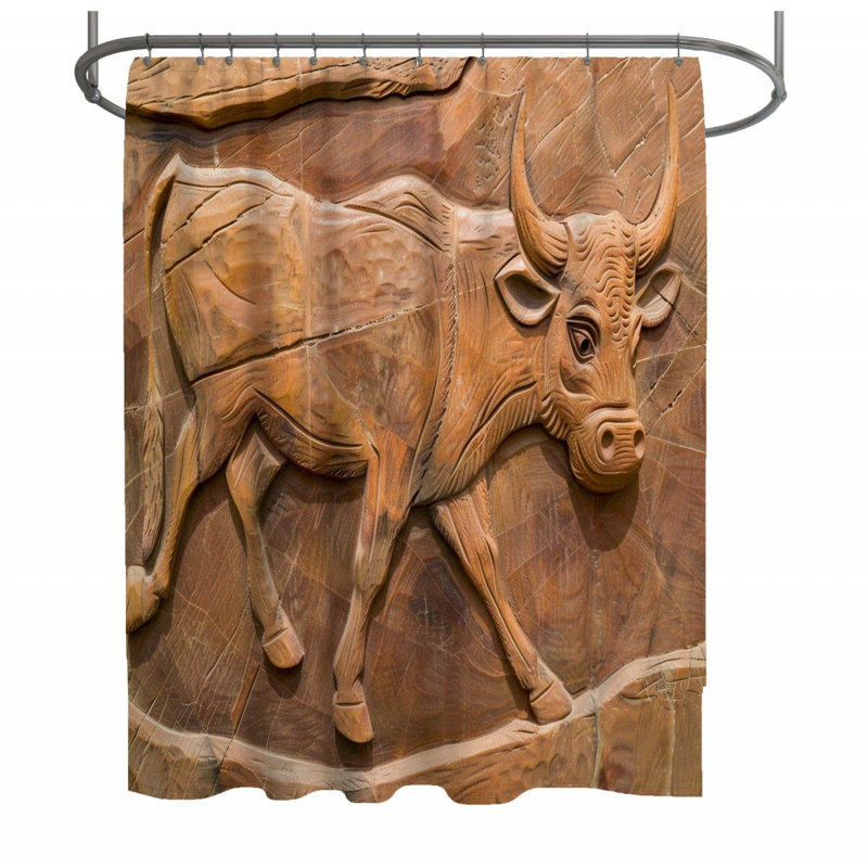 Rideau de douche Ox, H 73 po x l 70 po