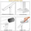 1 piece Adjustable Outdoor Handrail for 2 Steps – Weatherproof Non-Slip Garden Grab Rail with Installation Kit, Safety Support for Elderly on Exterior Stairs,White-130080667-130080666