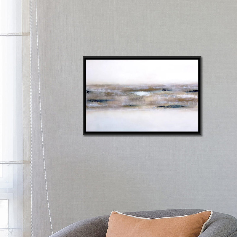 «Earthly Textures», reproduction sur toile, H 18 po x l 26 po x P 1,5 po, Toile avec cadre noir, Pas de tapis
