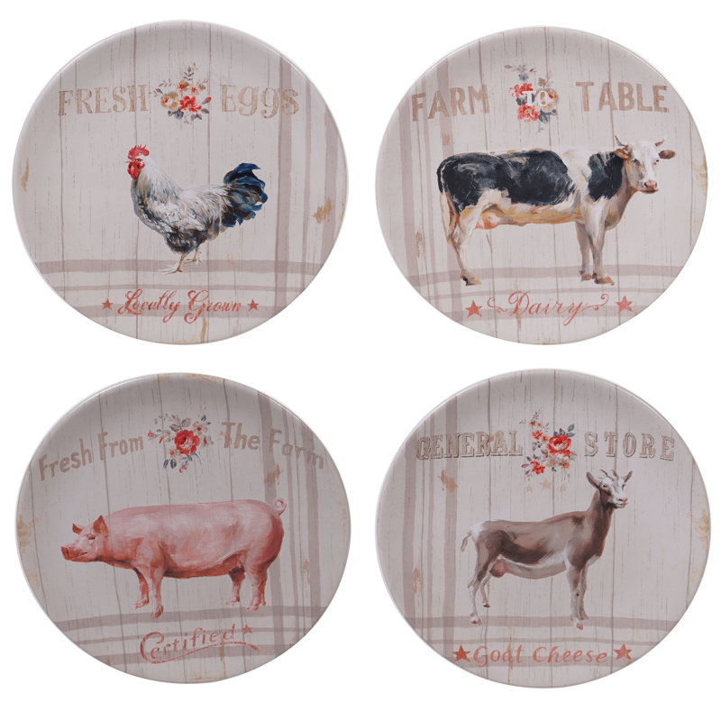 Farmhouse Floral Ceramic 16-Piece Dinnerware Set