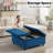 Delmontez 35.5'' Upholstered Storage Square Ottoman-188284898