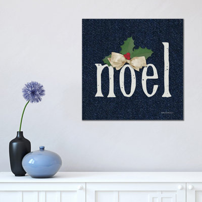 Noel 1 Piece Wrapped Canvas Wall Art