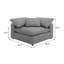 Fauteuil d'angle rembourré Boucle-107202237