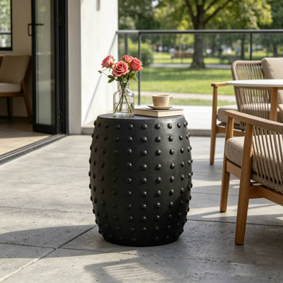 Outdoor Lightweight Side Table Perfect For Deck Movie Night Drinks & Porch Watering Tools