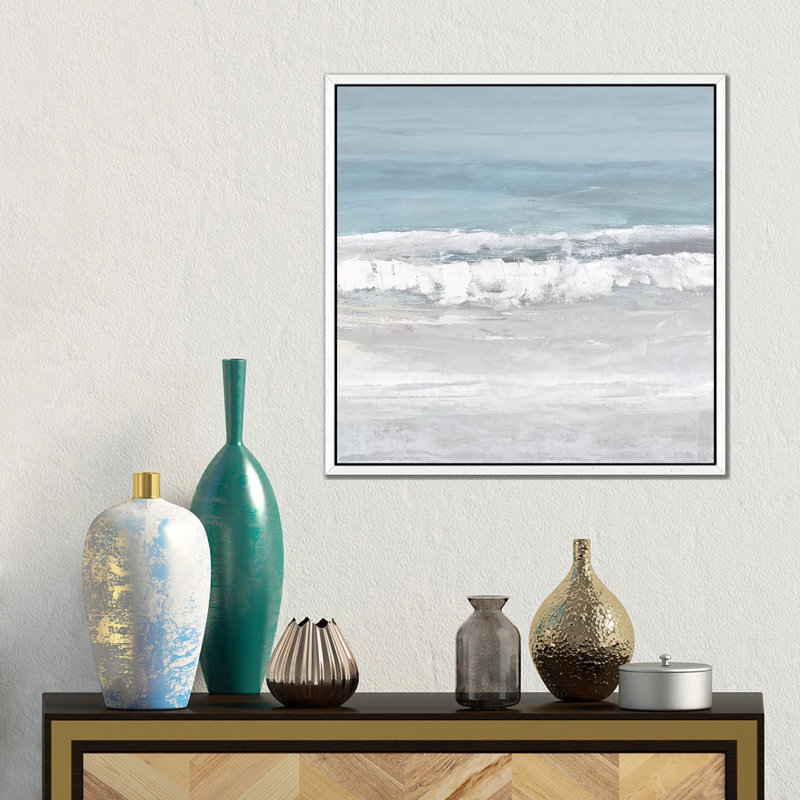 Tides III by Rachel Springer - Gallery-Wrapped Canvas Giclée on Canvas, 93.98 cm H x 93.98 cm W, White Floater Framed