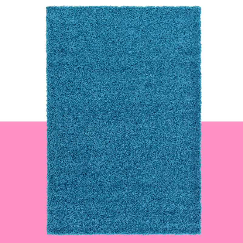 Angeline Turquoise Indoor Rug, Rectangle 3'1" x 5'3"