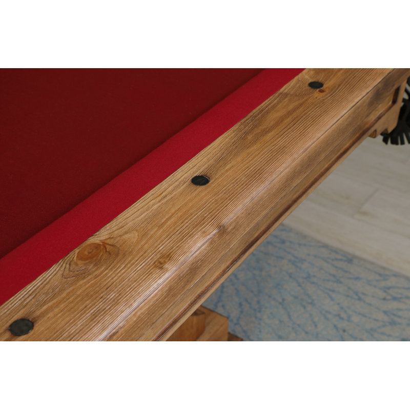 Colorado Slate Pool Table with Professional Installation Included, 7', Red, No