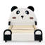 Lit simple en forme de panda avec bords rembourrés de sécurité