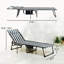 Chaise longue pliante élégante pour l'extérieur, patio